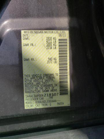 Photo 10 from auction – 2014 NISSAN ALTIMA 2.5 with VIN 1N4AL3AP3EN218507
