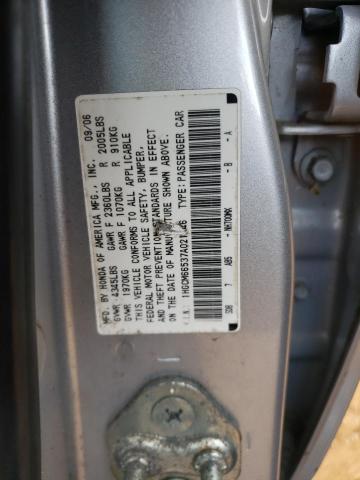 Photo 10 from auction – 2007 HONDA ACCORD EX with VIN 1HGCM66537A021146