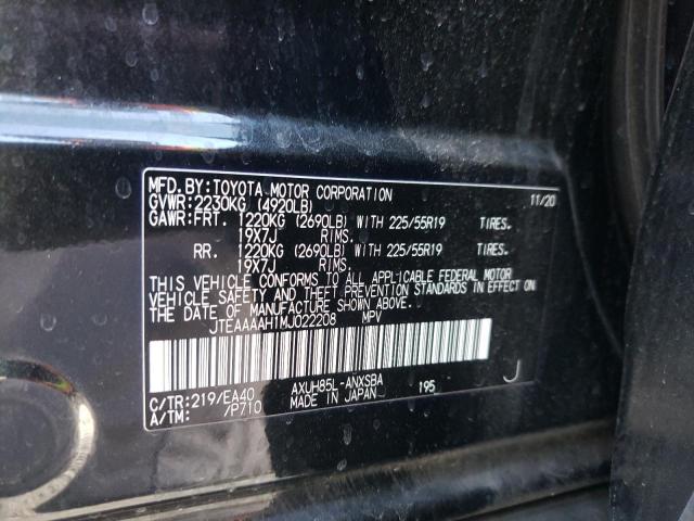 Photo 10 from auction – 2021 TOYOTA VENZA LE with VIN JTEAAAAH1MJ022208
