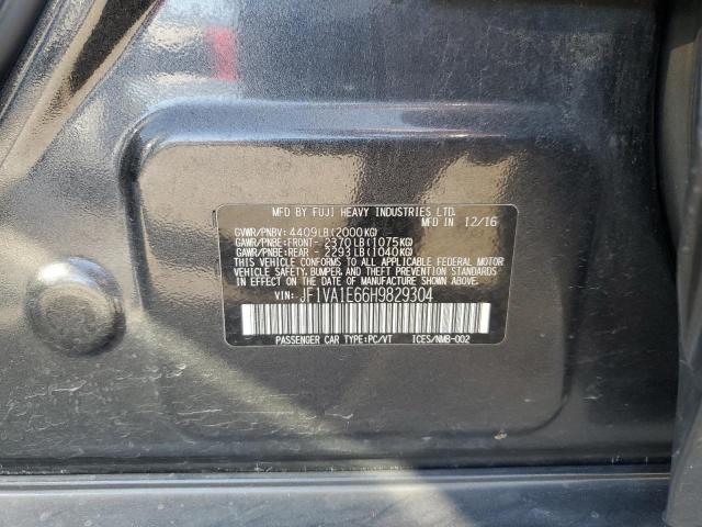 Photo 10 from auction – 2017 SUBARU WRX PREMIU with VIN JF1VA1E66H9829304