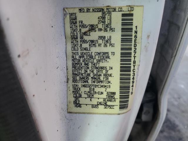 Photo 10 from auction – 2000 NISSAN FRONTIER C with VIN 1N6ED27T8YC349419