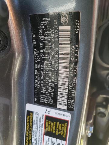 Photo 10 from auction – 2017 TOYOTA CAMRY LE with VIN 4T1BF1FK7HU339005