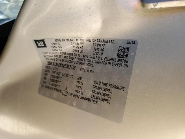 Фото 10 с аукциона – 2014 GMC TERRAIN SL с VIN 2GKALMEK1E6337406