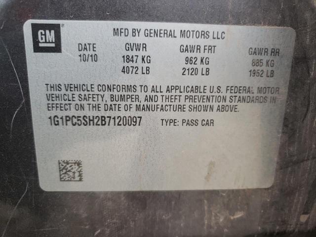 Photo 10 from auction – 2011 CHEVROLET CRUZE LS with VIN 1G1PC5SH2B7120097