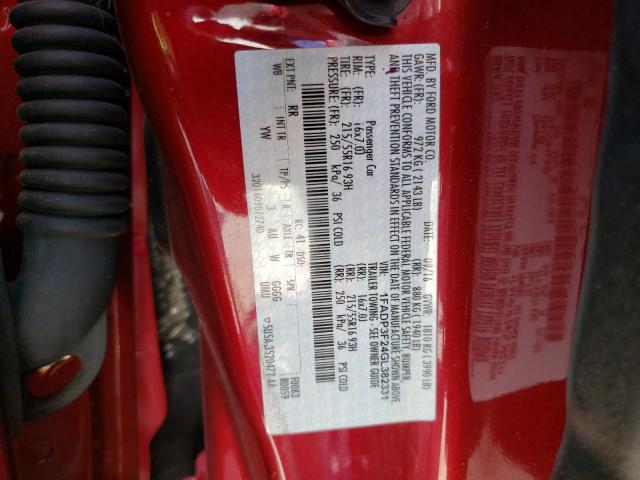 Photo 10 from auction – 2016 FORD FOCUS SE with VIN 1FADP3F24GL382331