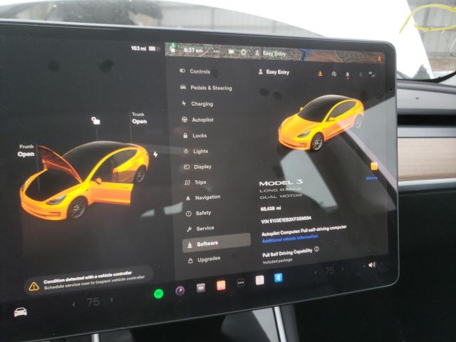 Photo 9 from auction – 2019 TESLA MODEL 3 with VIN 5YJ3E1EB2KF359594