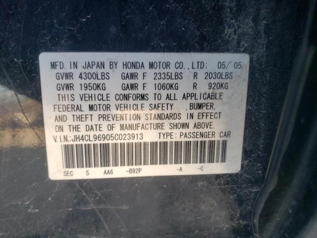 Photo 10 from auction – 2005 ACURA TSX with VIN JH4CL96905C023913