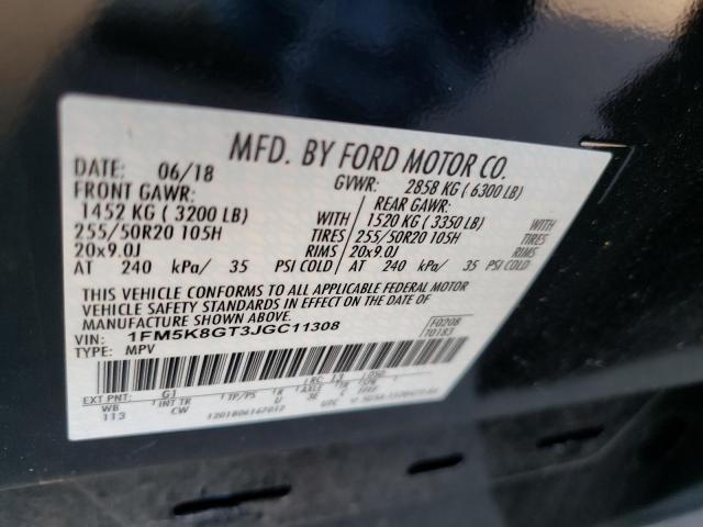 Photo 10 from auction – 2018 FORD EXPLORER S with VIN 1FM5K8GT3JGC11308