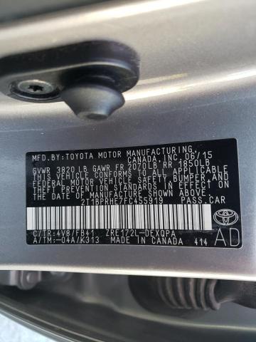 Photo 10 from auction – 2015 TOYOTA COROLLA EC with VIN 2T1BPRHE7FC455919