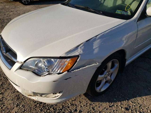 Photo 9 from auction – 2009 SUBARU LEGACY 2.5 with VIN 4S3BL616697227798