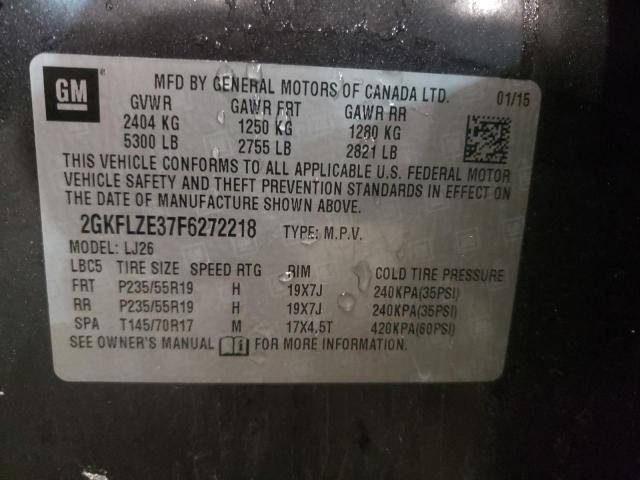 Photo 10 from auction – 2015 GMC TERRAIN DE with VIN 2GKFLZE37F6272218