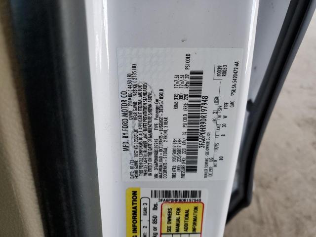 Photo 10 from auction – 2013 FORD FUSION SE with VIN 3FA6P0HR9DR197948