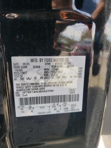 Photo 10 from auction – 2006 FORD F150 with VIN 1FTRF14W36NA23780