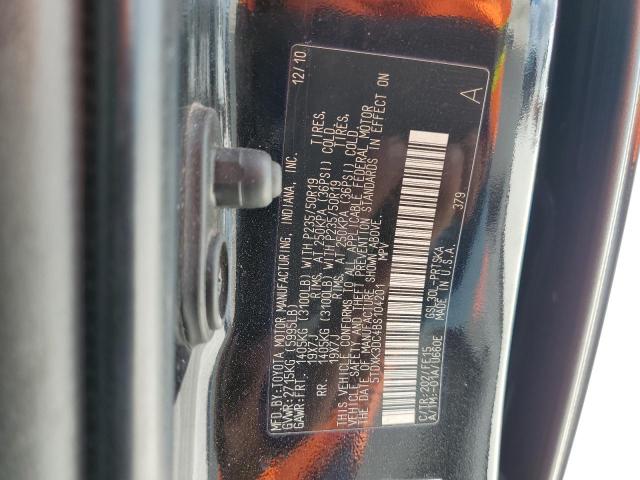 Photo 10 from auction – 2011 TOYOTA SIENNA SPO with VIN 5TDXK3DC4BS104201