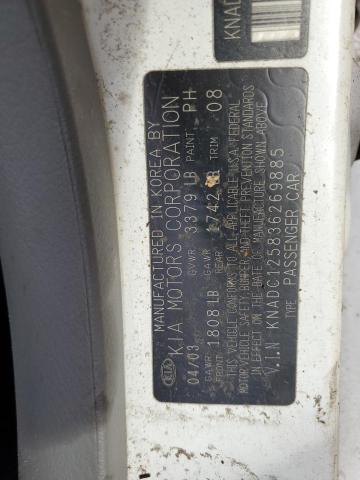 Photo 10 from auction – 2003 KIA RIO with VIN KNADC125836269885