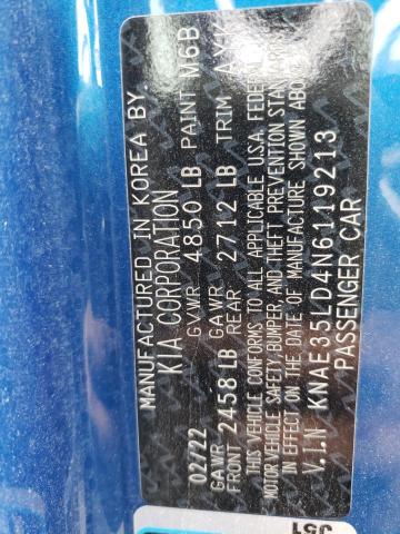 Photo 10 from auction – 2022 KIA STINGER GT with VIN KNAE35LD4N6119213