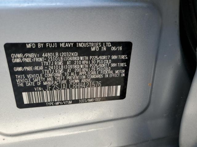 Photo 10 from auction – 2017 SUBARU FORESTER 2 with VIN JF2SJALC8HH421576