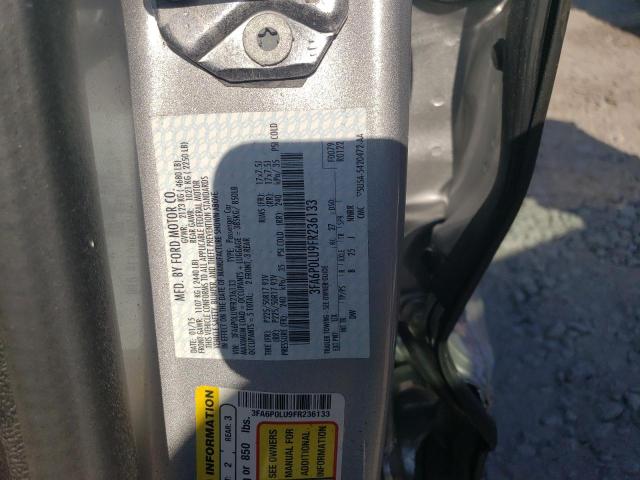 Photo 10 from auction – 2015 FORD FUSION SE with VIN 3FA6P0LU9FR236133