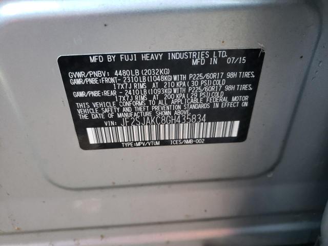 Photo 10 from auction – 2016 SUBARU FORESTER 2 with VIN JF2SJAKC8GH435834