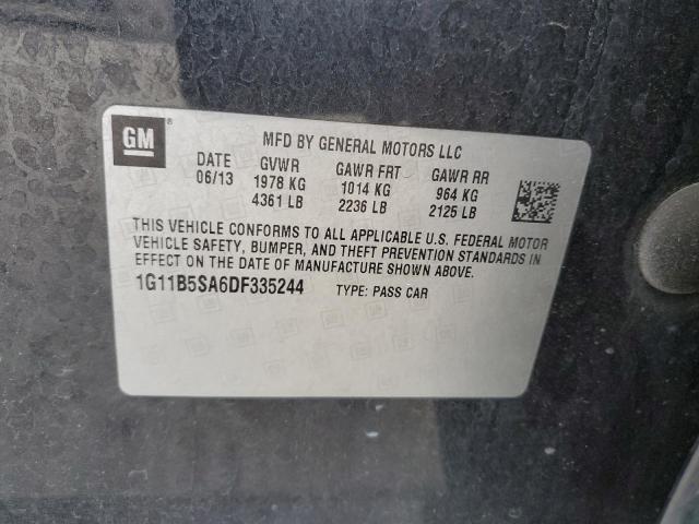 Photo 10 from auction – 2013 CHEVROLET MALIBU LS with VIN 1G11B5SA6DF335244