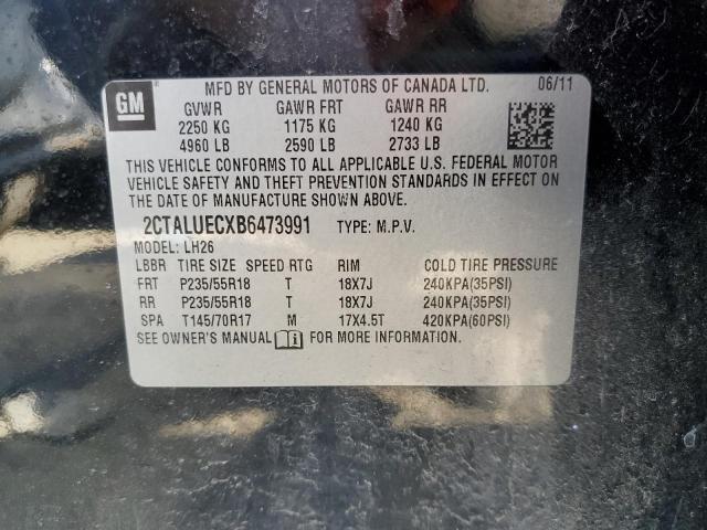 Photo 10 from auction – 2011 GMC TERRAIN SL with VIN 2CTALUECXB6473991