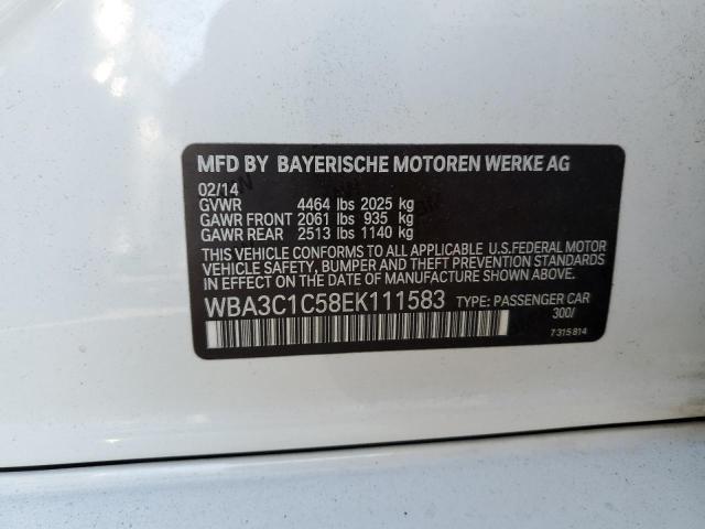Photo 10 from auction – 2014 BMW 328 I SULE with VIN WBA3C1C58EK111583