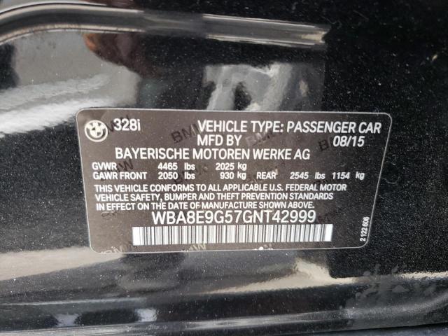 Photo 10 from auction – 2016 BMW 328 I SULE with VIN WBA8E9G57GNT42999