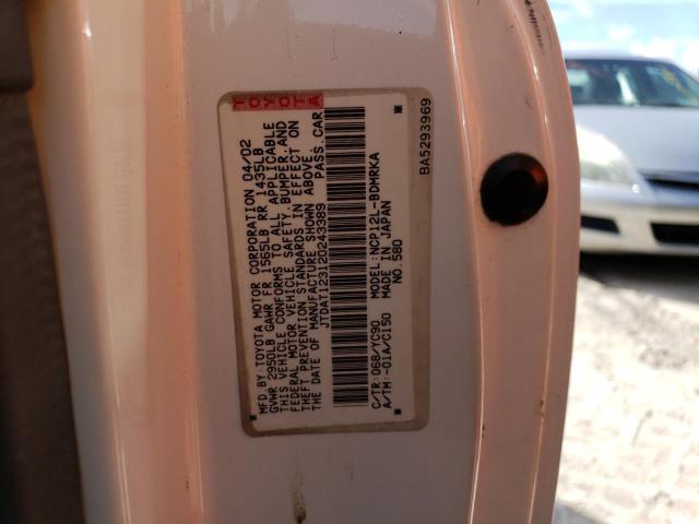 Photo 10 from auction – 2002 TOYOTA ECHO with VIN JTDAT123120243389
