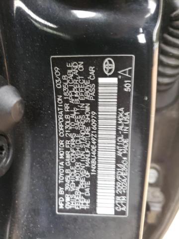 Photo 10 from auction – 2009 TOYOTA COROLLA BA with VIN 1NXBU40E49Z160979