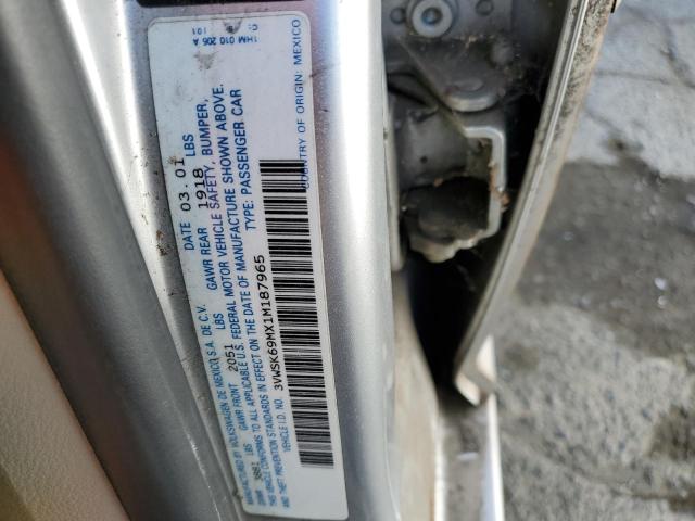 Photo 10 from auction – 2001 VOLKSWAGEN JETTA GLS with VIN 3VWSK69MX1M187965