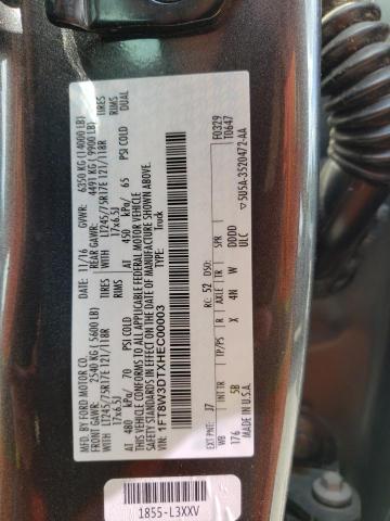 Photo 10 from auction – 2017 FORD F350 SUPER with VIN 1FT8W3DTXHEC00003