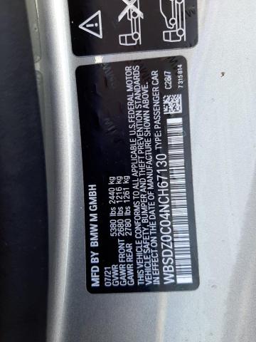 Photo 10 from auction – 2022 BMW M8 with VIN WBSDZ0C04NCH67130