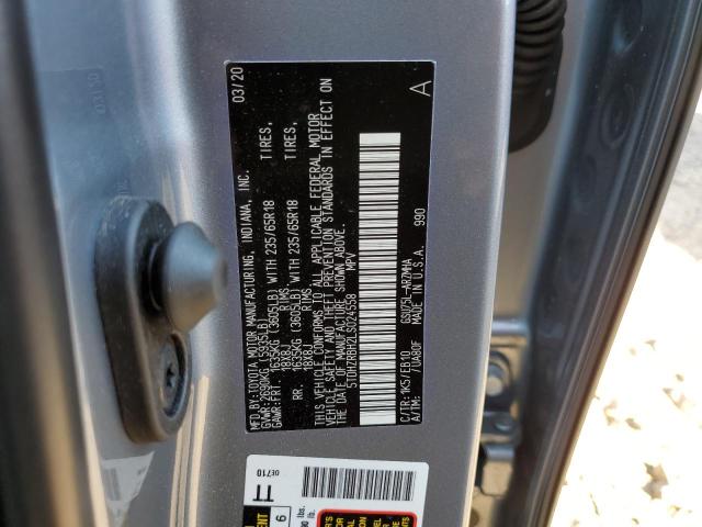 Photo 10 from auction – 2020 TOYOTA HIGHLANDER with VIN 5TDHZRBH2LS024558