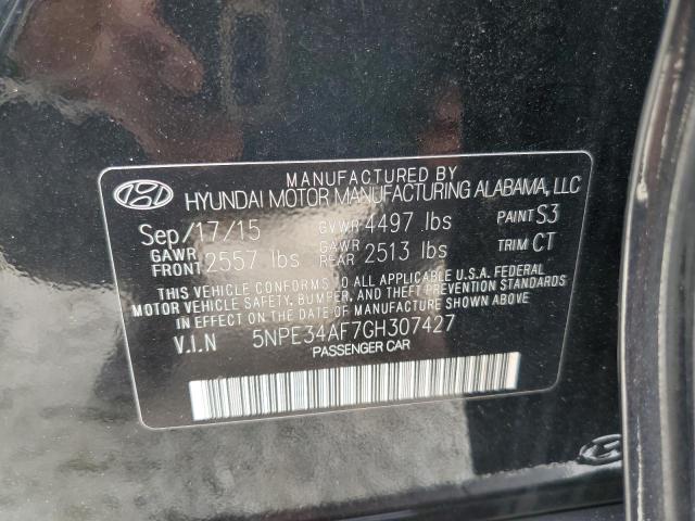 Photo 10 from auction – 2016 HYUNDAI SONATA SPO with VIN 5NPE34AF7GH307427