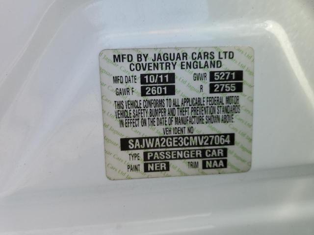Photo 10 from auction – 2012 JAGUAR XJL SUPERC with VIN SAJWA2GE3CMV27064