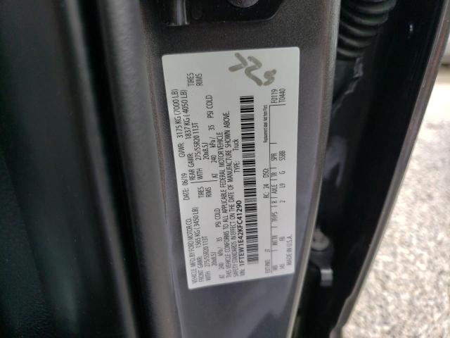Photo 10 from auction – 2019 FORD F150 SUPER with VIN 1FTEW1E42KFC41290