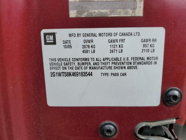 Photo 10 from auction – 2006 CHEVROLET IMPALA LT with VIN 2G1WT58K469183544