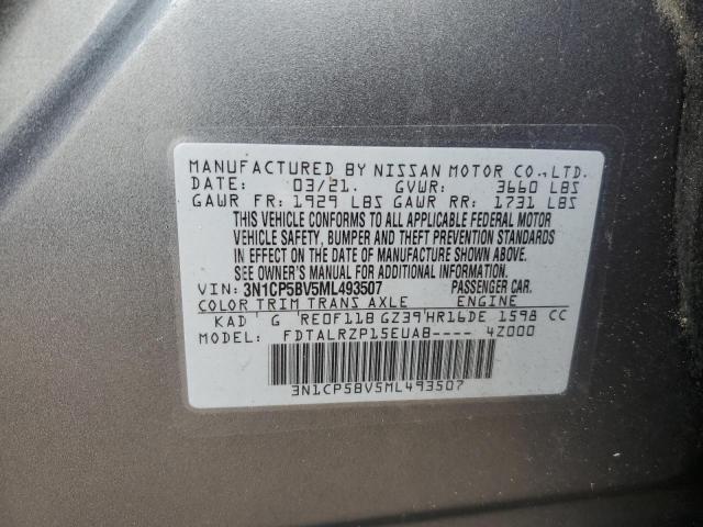 Photo 10 from auction – 2021 NISSAN KICKS S with VIN 3N1CP5BV5ML493507