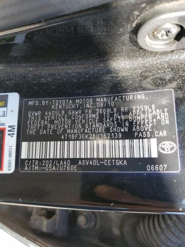 Photo 10 from auction – 2011 TOYOTA CAMRY BASE with VIN 4T1BF3EK2BU162139