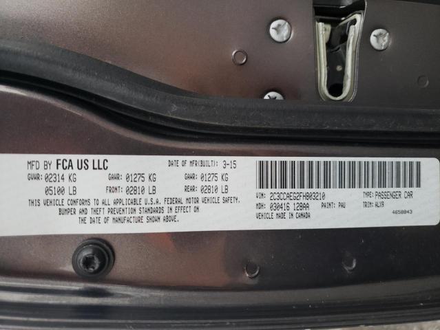 Photo 10 from auction – 2015 CHRYSLER 300C with VIN 2C3CCAEG2FH803210