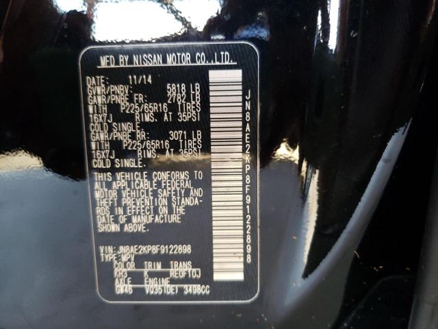 Photo 10 from auction – 2015 NISSAN QUEST S with VIN JN8AE2KP8F9122898