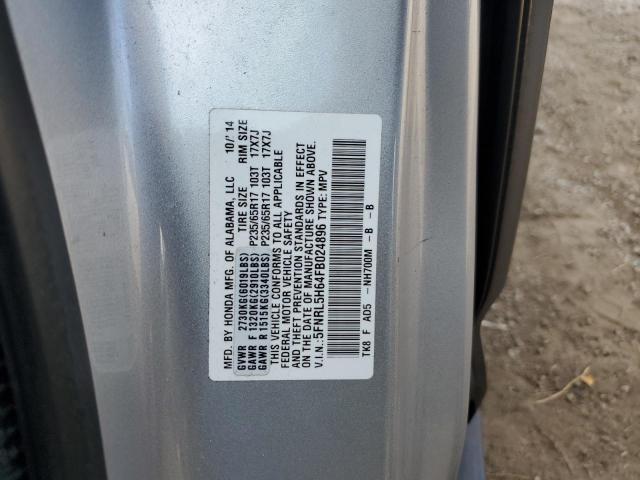 Photo 10 from auction – 2015 HONDA ODYSSEY EX with VIN 5FNRL5H64FB024896