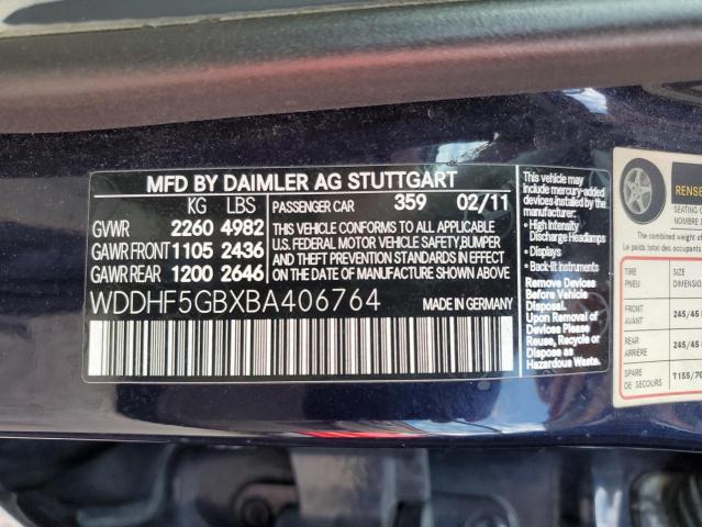 Photo 10 from auction – 2011 MERCEDES-BENZ E 350 with VIN WDDHF5GBXBA406764