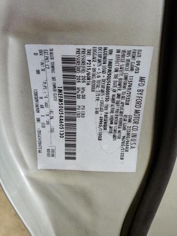 Photo 10 from auction – 2004 MERCURY SABLE GS with VIN 1MEFM50U54A605130