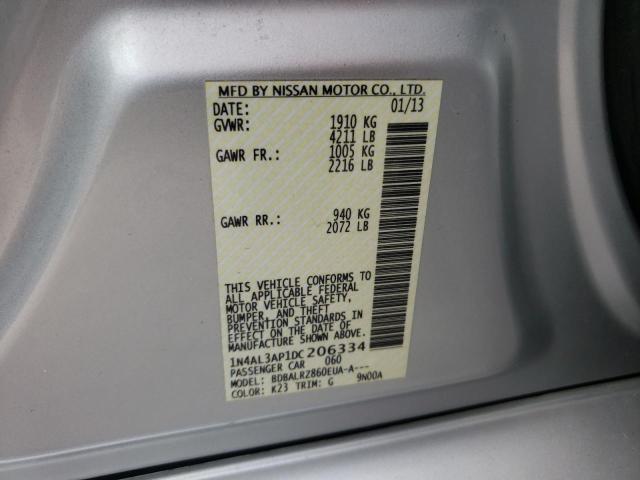 Photo 10 from auction – 2013 NISSAN ALTIMA 2.5 with VIN 1N4AL3AP1DC206334