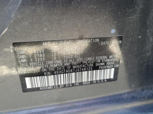 Photo 10 from auction – 2018 SUBARU IMPREZA PR with VIN 4S3GTAD67J3748125