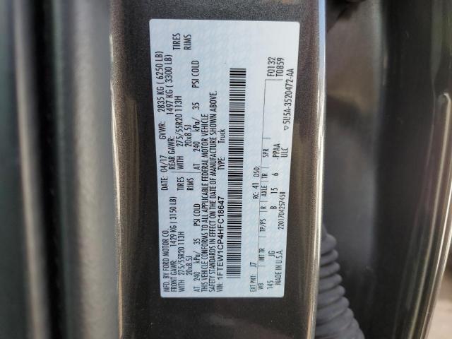 Photo 10 from auction – 2017 FORD F150 SUPER with VIN 1FTEW1CP4HFC18647