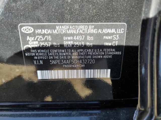 Photo 10 from auction – 2016 HYUNDAI SONATA SPO with VIN 5NPE34AF5GH432720