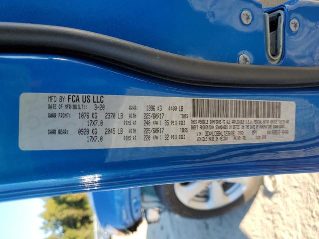 Photo 10 from auction – 2020 JEEP COMPASS LA with VIN 3C4NJCBB4LT230781