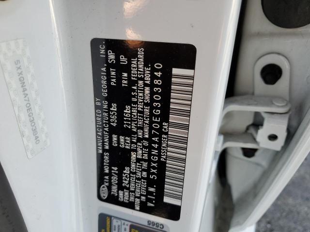 Photo 10 from auction – 2014 KIA OPTIMA EX with VIN 5XXGN4A70EG303840